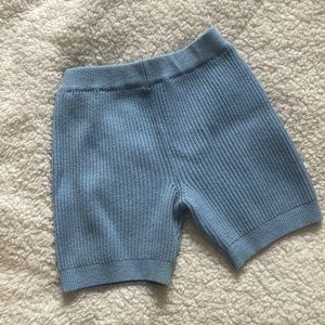 Knit blue shorts🦋